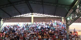 Participantes do 1º Fórum Nacional da Juventude Vicentina, que aconteceu em outubro de 2012, em Ribeirão das Neves/MG